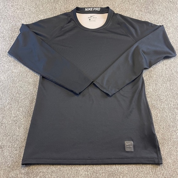 Nike Pro Dri-FIT Long Sleeve Training Shirt Baselayer Top - Men's‎ Small - Picture 1 of 13